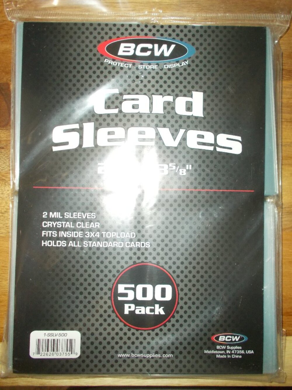 BCW Penny Sleeves LOT 500 NEW Sports Card Protector Standard Card